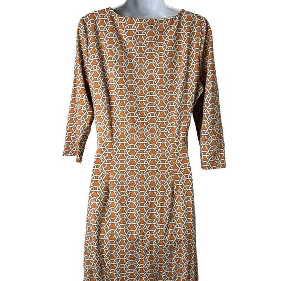 J. McLaughlin Dress Women's Size Medium CAtalina Cloth Ruched Gathered Side Exce - Picture 2 of 12